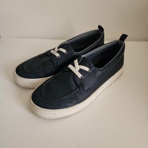 Old Navy, Navy Blue, Boat Shoes, no tie